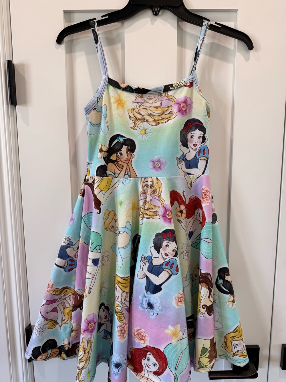 Wild Rich Kids Pastel Disney Princess Print Twirl Dress
